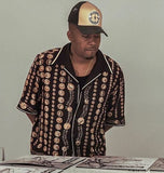 LEATHER GOLD TRUCKER